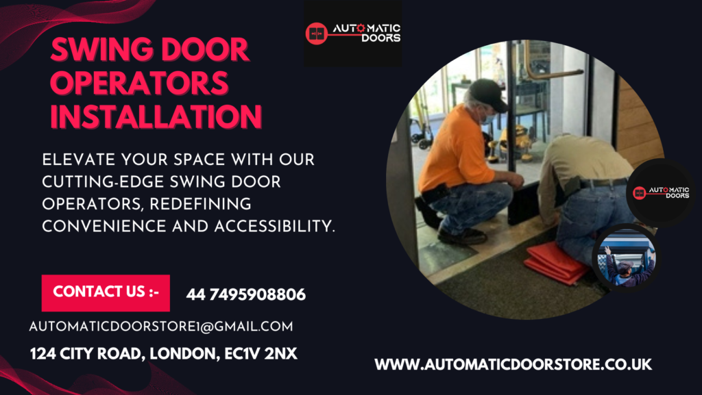 swing door operator installation