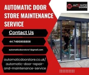 Maintenance service of the automatic door store